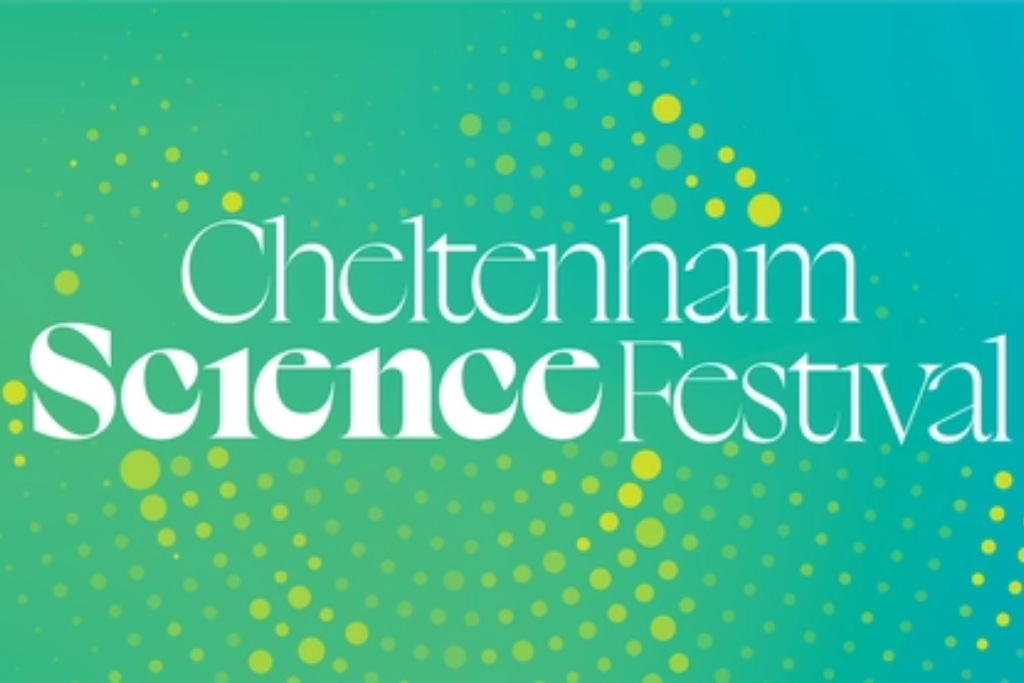 Cheltenham Science Festival logo graphic, ideal for event transport and Cheltenham airport transfers.