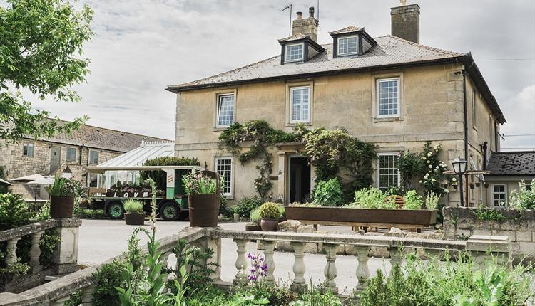 Historic country house hotel Widbrook Grange with gardens in Bradford-on-Avon