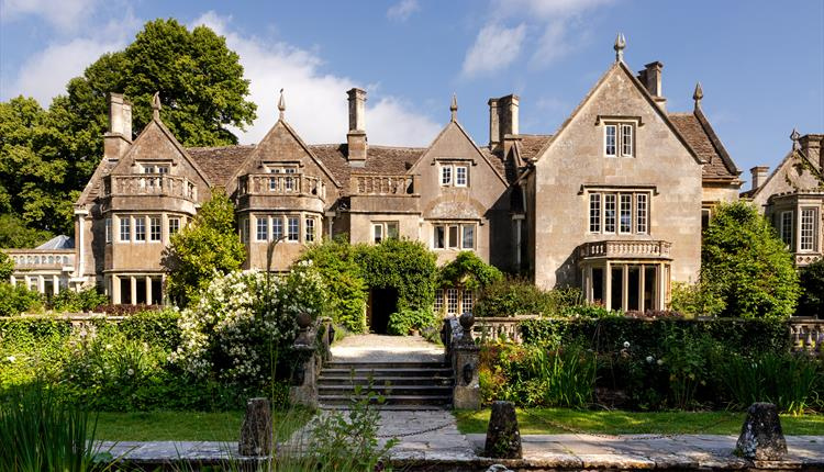 Luxury country house Woolley Grange Hotel with gardens near Bradford-on-Avon