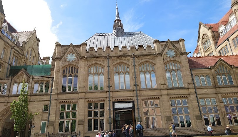 Historic building in Manchester city centre, ideal for Manchester airport transfers and chauffeur services.